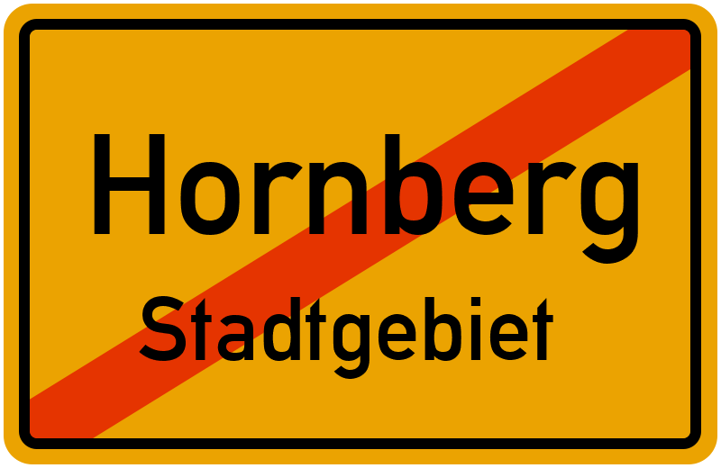 Ortsschild Hornberg