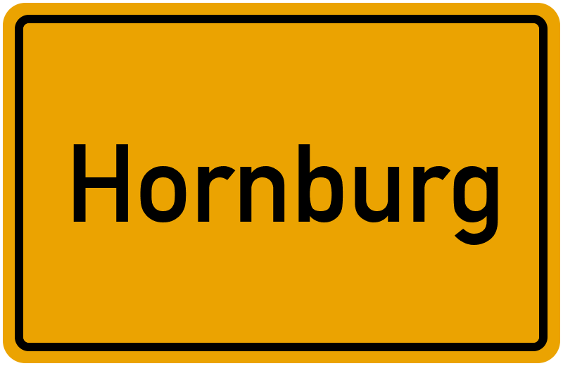 Ortsschild Hornburg