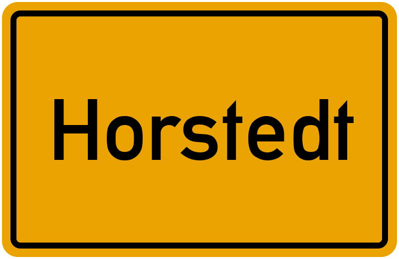 Ortsschild Horstedt