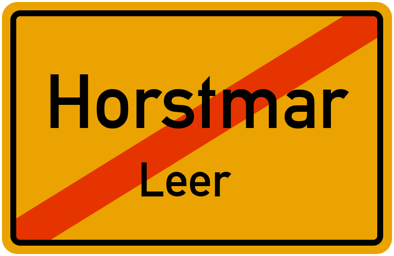 Ortsschild Horstmar