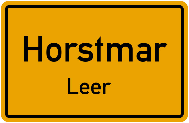 Ortsschild Horstmar
