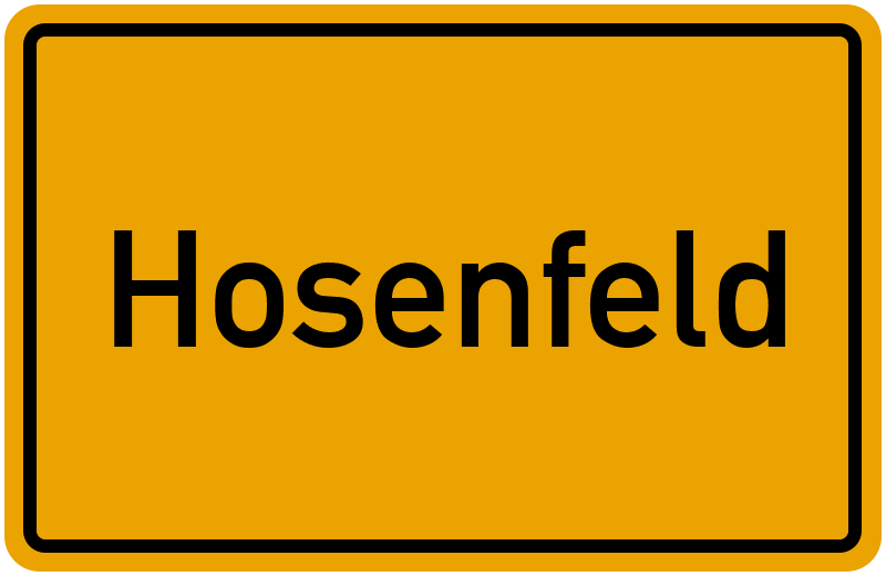 Ortsschild Hosenfeld