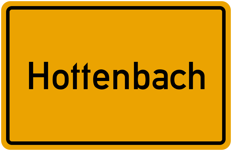 Ortsschild Hottenbach