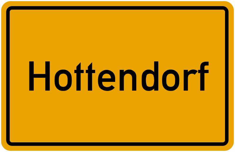 Ortsschild Hottendorf