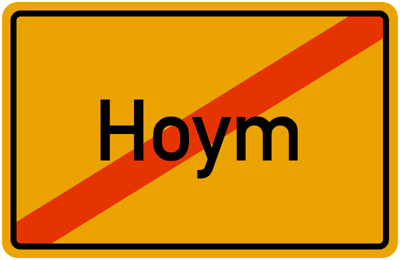 Ortsschild Hoym