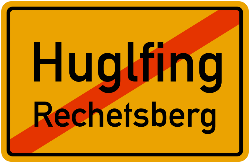 Ortsschild Huglfing