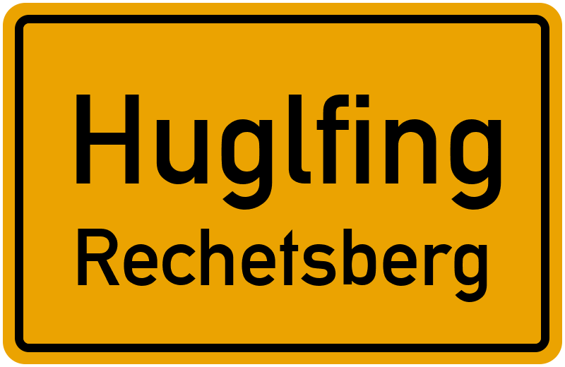 Ortsschild Huglfing