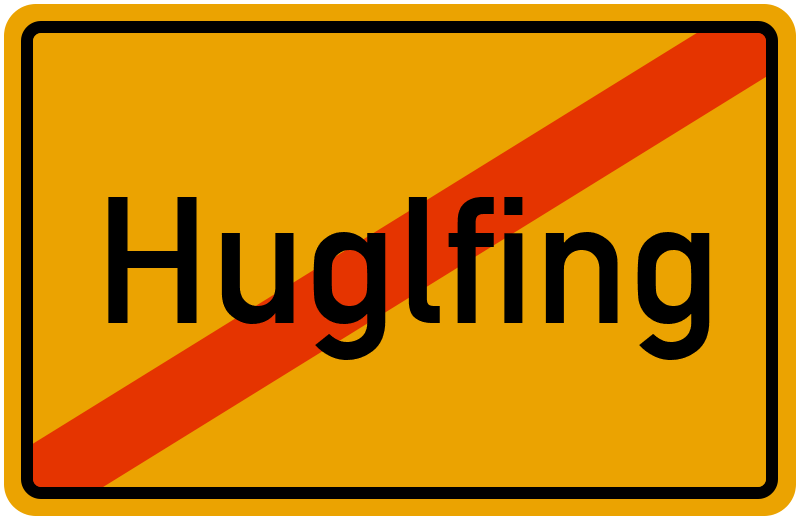 Ortsschild Huglfing
