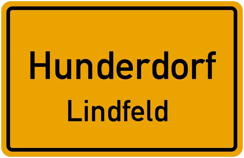 Ortsschild Hunderdorf
