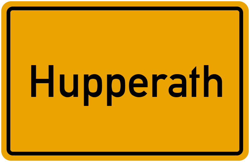 Ortsschild Hupperath