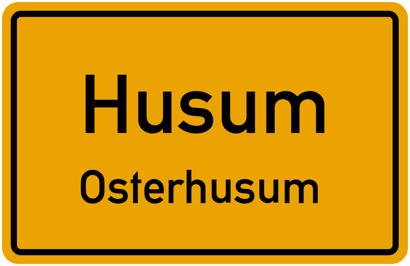 Ortsschild Husum