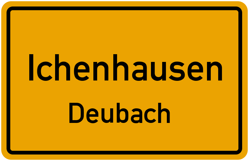 Ortsschild Ichenhausen