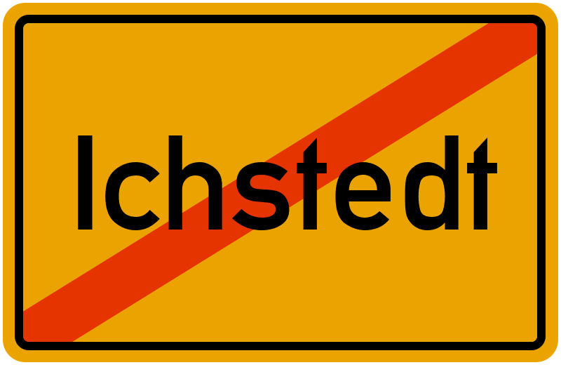 Ortsschild Ichstedt