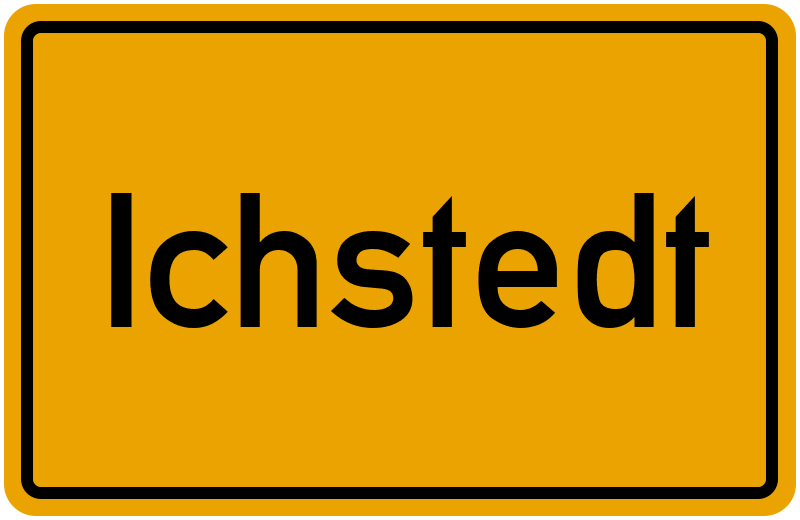 Ortsschild Ichstedt