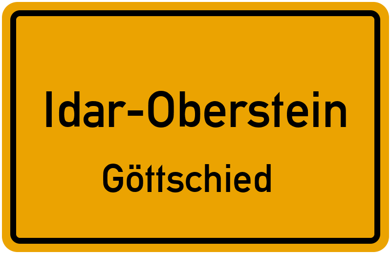 Ortsschild Idar-Oberstein