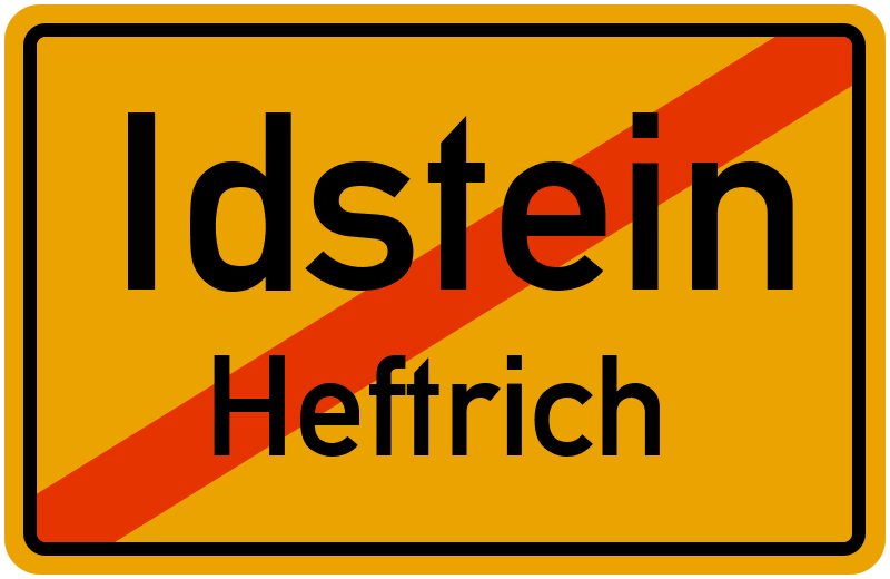 Ortsschild Idstein