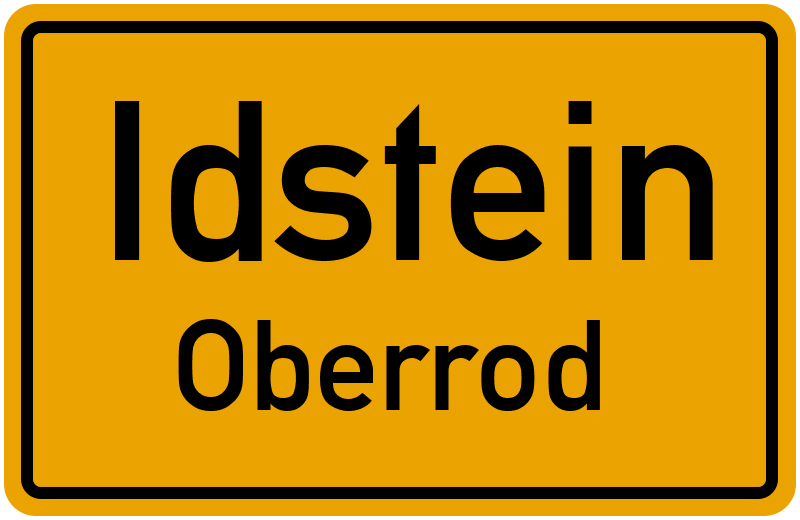 Ortsschild Idstein