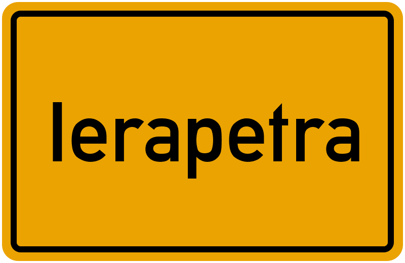 Ortsschild Ierapetra