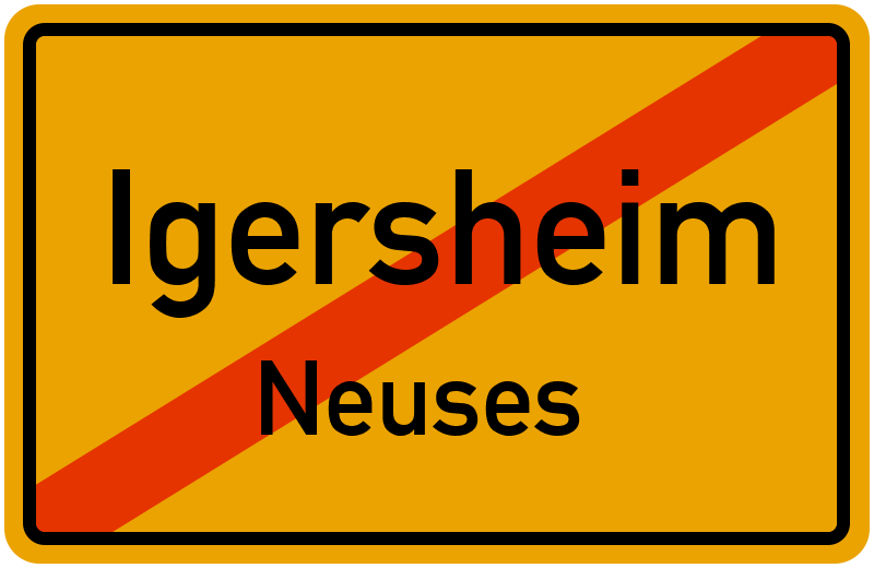 Ortsschild Igersheim