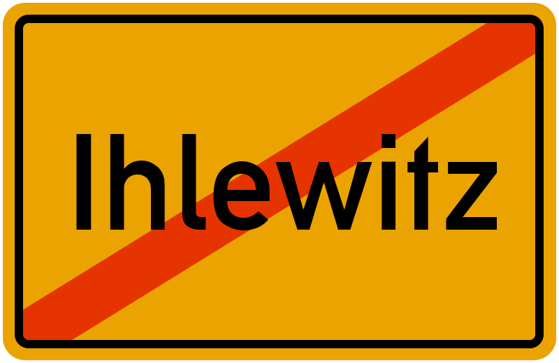 Ortsschild Ihlewitz