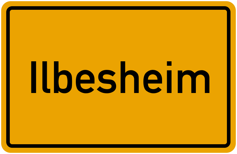 Ortsschild Ilbesheim