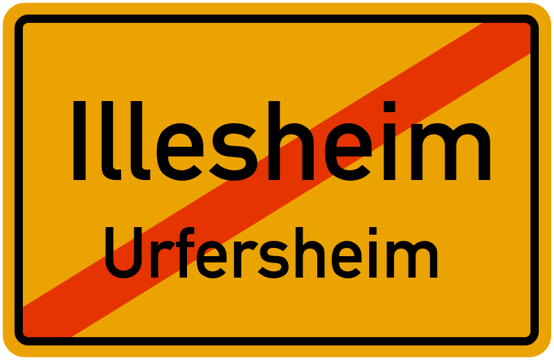 Ortsschild Illesheim