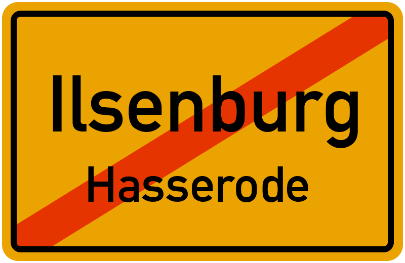 Ortsschild Ilsenburg