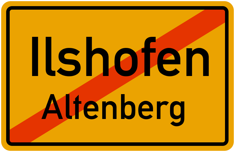 Ortsschild Ilshofen