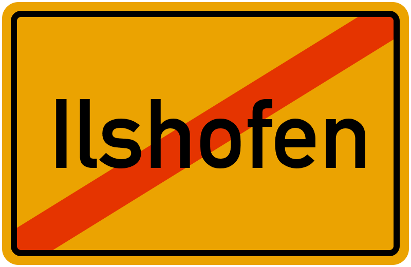 Ortsschild Ilshofen