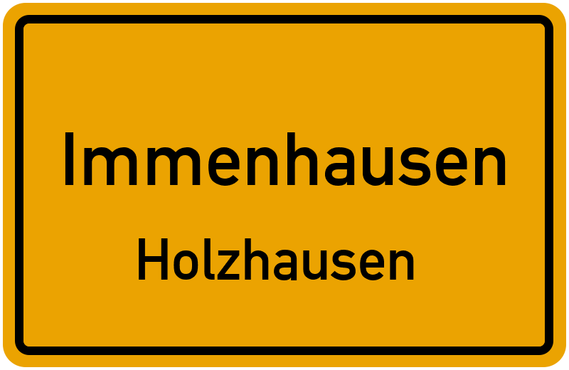 Ortsschild Immenhausen