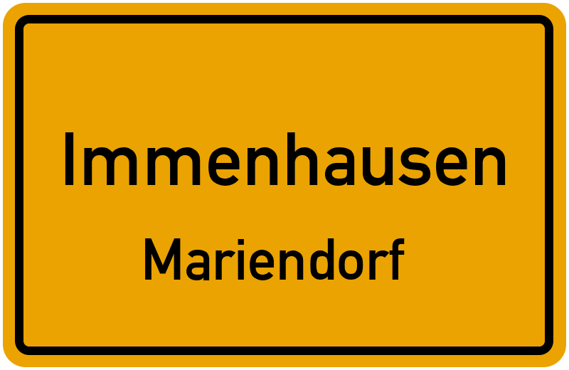Ortsschild Immenhausen