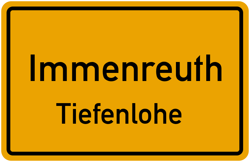 Ortsschild Immenreuth