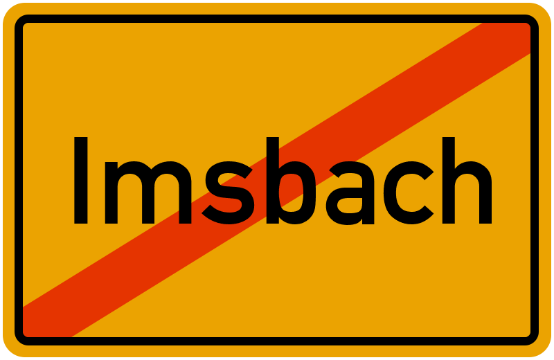 Ortsschild Imsbach