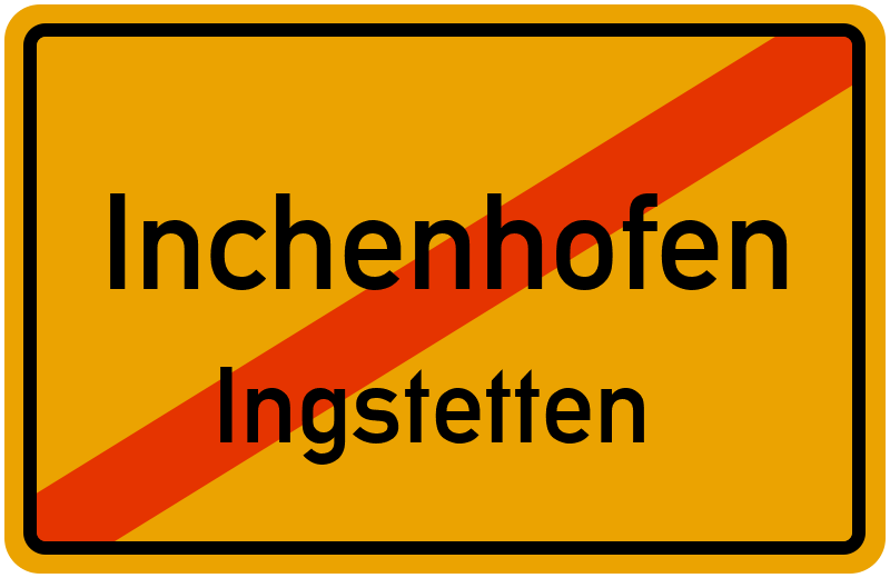 Ortsschild Inchenhofen