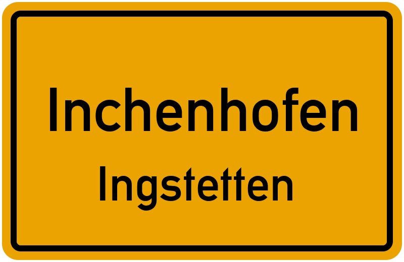 Ortsschild Inchenhofen