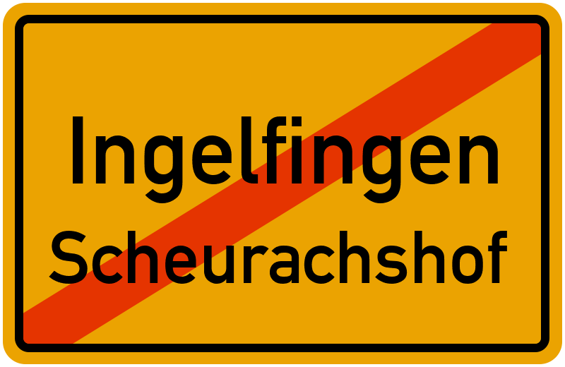 Ortsschild Ingelfingen