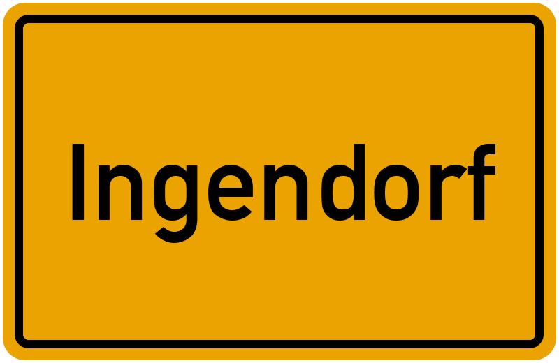 Ortsschild Ingendorf
