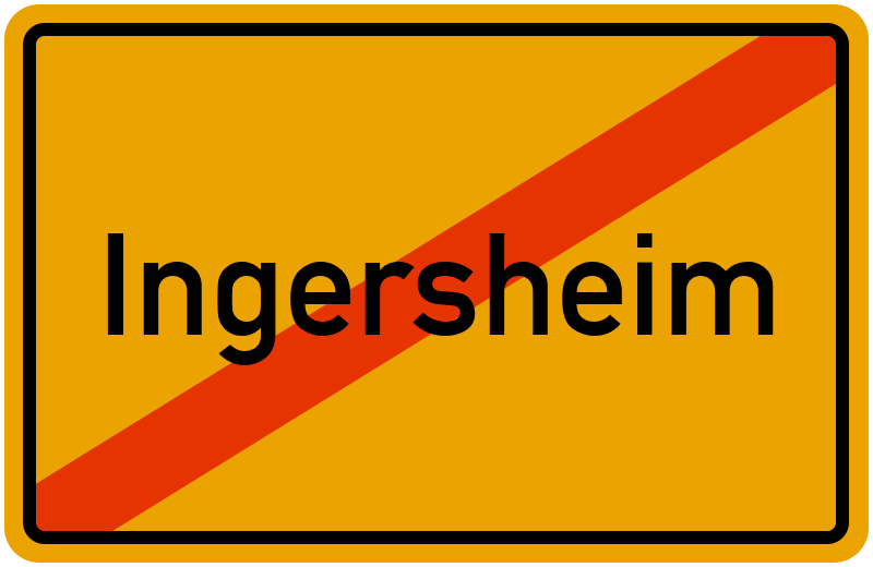 Ortsschild Ingersheim