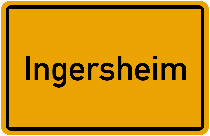 Ortsschild Ingersheim