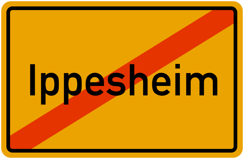 Ortsschild Ippesheim