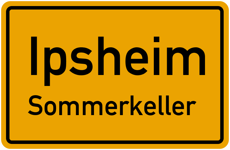 Ortsschild Ipsheim