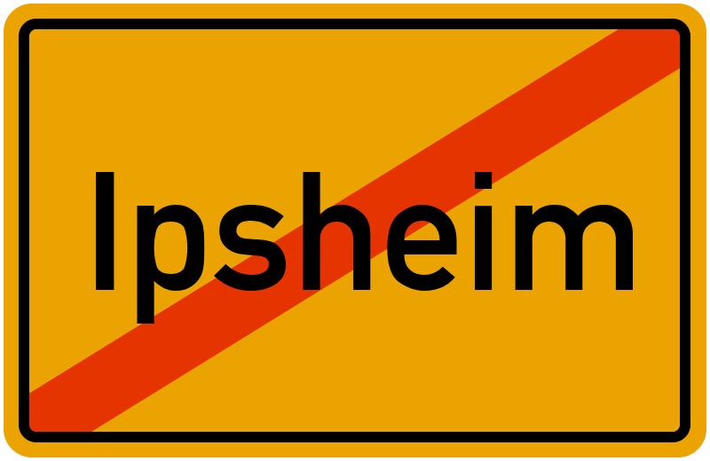 Ortsschild Ipsheim