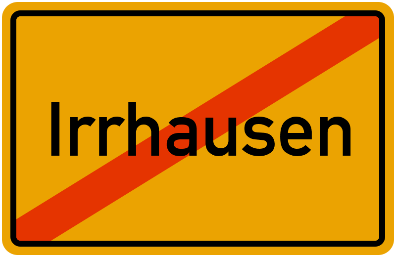 Ortsschild Irrhausen