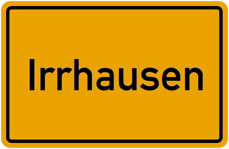 Ortsschild Irrhausen