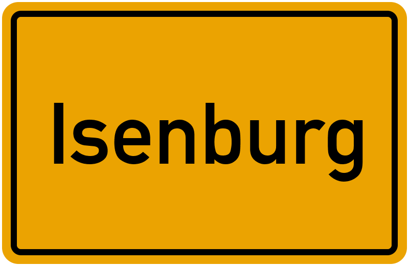 Ortsschild Isenburg