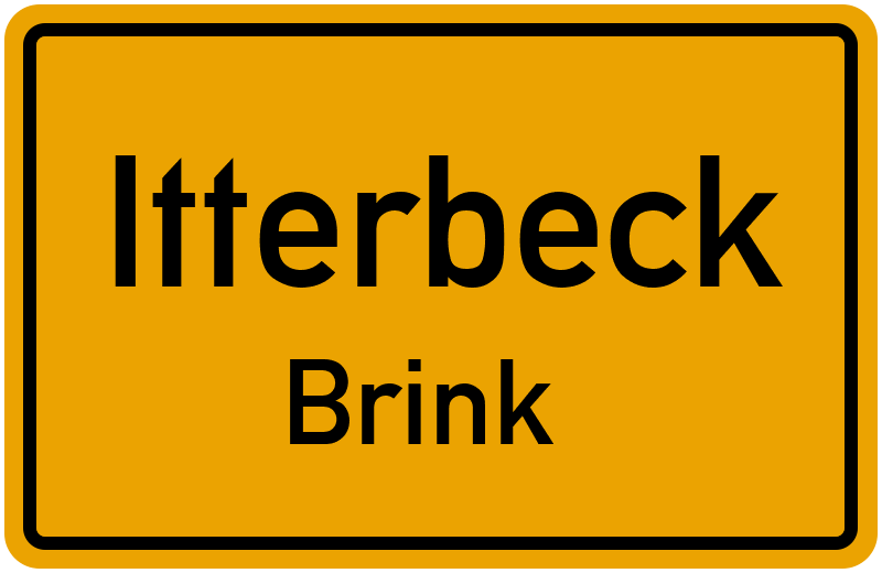 Ortsschild Itterbeck