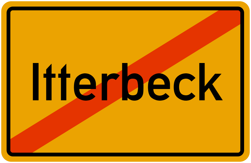Ortsschild Itterbeck