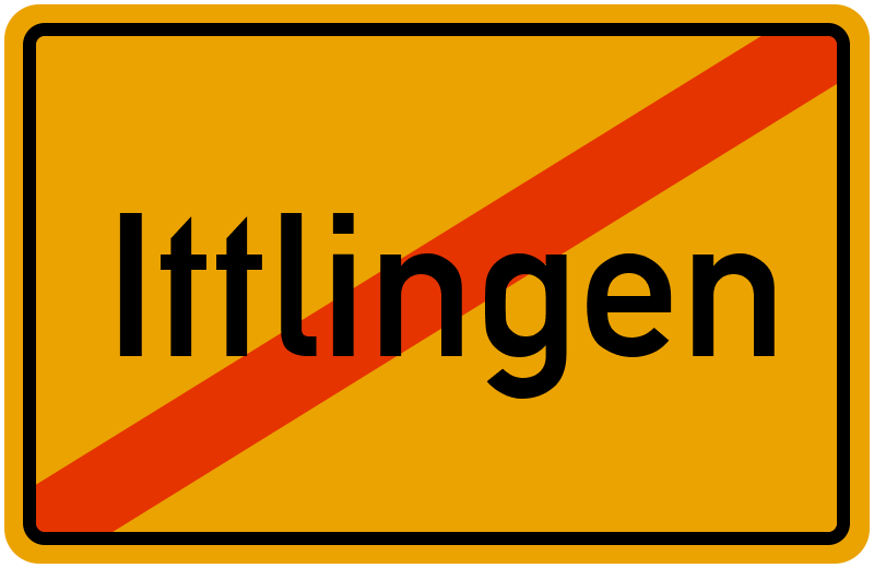 Ortsschild Ittlingen