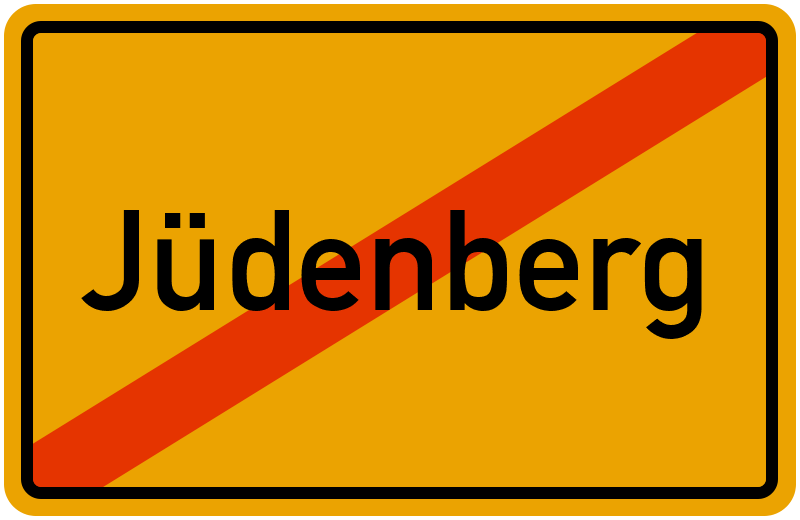 Ortsschild Jüdenberg