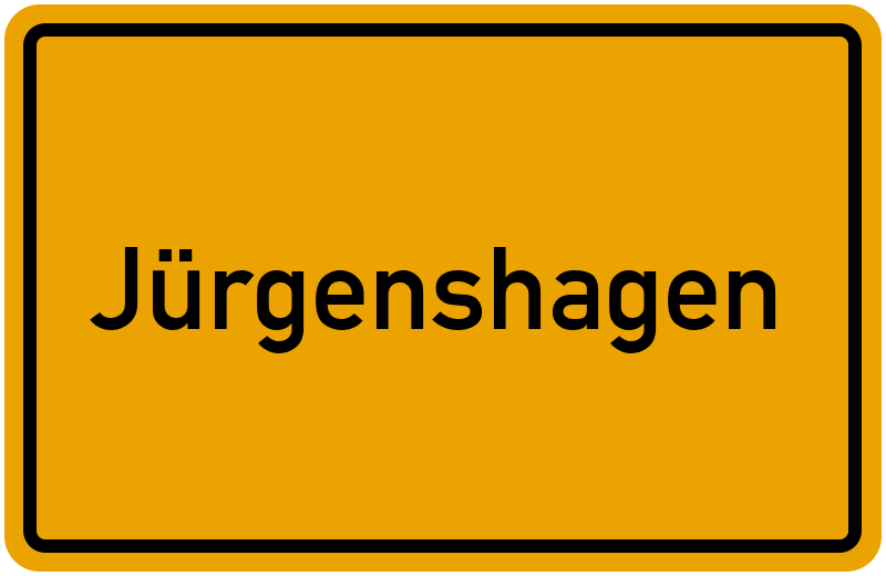 Ortsschild Jürgenshagen